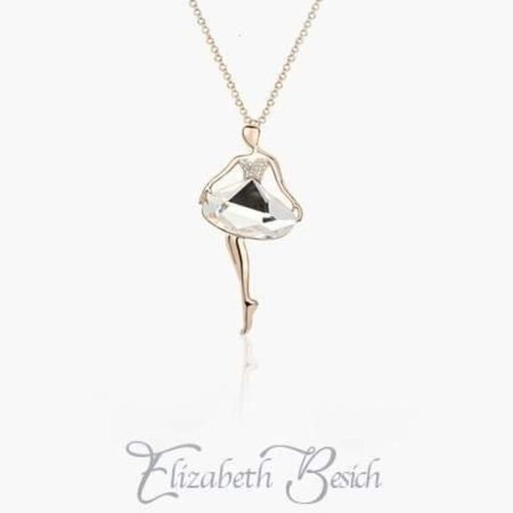 2/$40 Ladies Ballerina Necklace – Clear Beautiful Necklace - Picture 1 of 3